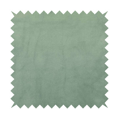 Oscar Deep Pile Plain Chenille Velvet Material Green Mint Colour Upholstery Fabric