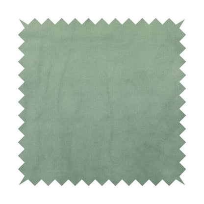 Oscar Deep Pile Plain Chenille Velvet Material Green Mint Colour Upholstery Fabric - Handmade Cushions