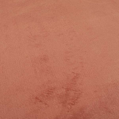 Oscar Deep Pile Plain Chenille Velvet Material Orange Colour Upholstery Fabric - Handmade Cushions