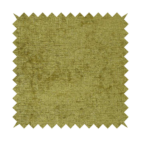 Otley Softy Shiny Chenille Upholstery Furnishing Fabric In Lime Green Colour - Handmade Cushions