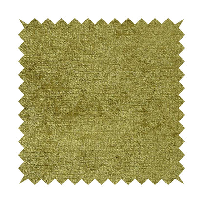 Otley Softy Shiny Chenille Upholstery Furnishing Fabric In Lime Green Colour - Made To Measure Curtains