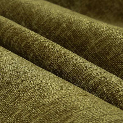 Otley Softy Shiny Chenille Upholstery Furnishing Fabric In Lime Green Colour - Handmade Cushions