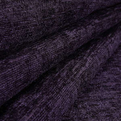 Otley Softy Shiny Chenille Upholstery Furnishing Fabric In Purple Colour - Handmade Cushions