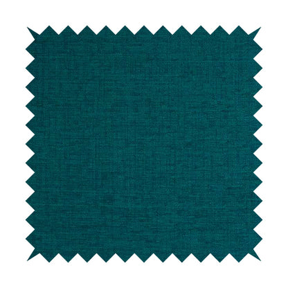 Otley Softy Shiny Chenille Upholstery Furnishing Fabric In Blue Teal Colour - Roman Blinds