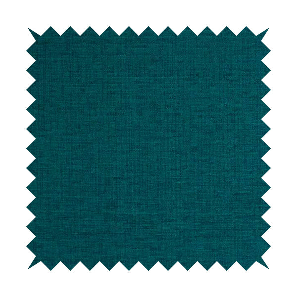 Otley Softy Shiny Chenille Upholstery Furnishing Fabric In Blue Teal Colour