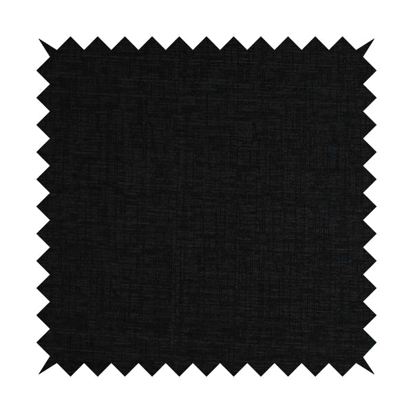 Otley Softy Shiny Chenille Upholstery Furnishing Fabric In Black Colour - Handmade Cushions