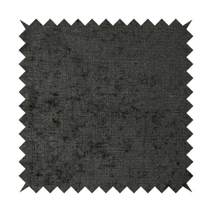 Otley Softy Shiny Chenille Upholstery Furnishing Fabric In Charcoal Grey Colour