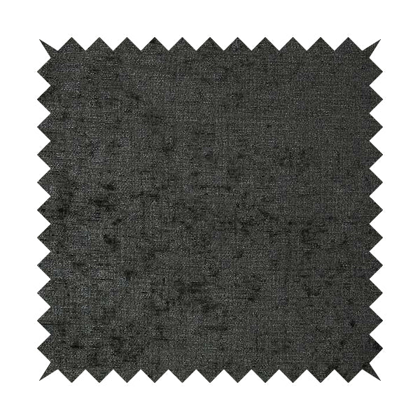 Otley Softy Shiny Chenille Upholstery Furnishing Fabric In Charcoal Grey Colour - Handmade Cushions