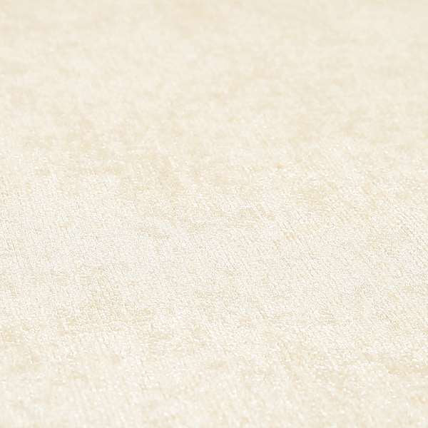 Otley Softy Shiny Chenille Upholstery Furnishing Fabric In Cream Colour - Made To Measure Curtains