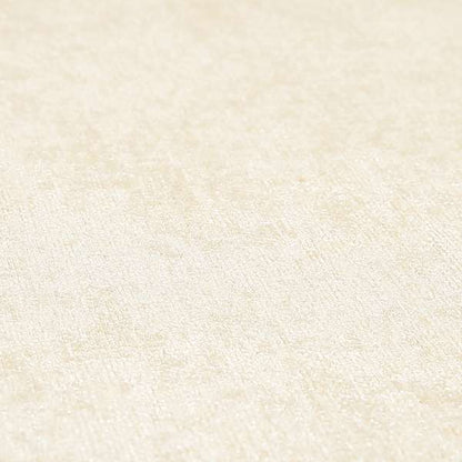 Otley Softy Shiny Chenille Upholstery Furnishing Fabric In Cream Colour