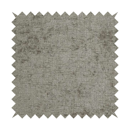 Otley Softy Shiny Chenille Upholstery Furnishing Fabric In Silver Colour - Roman Blinds