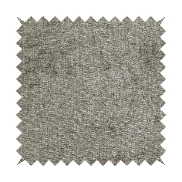 Otley Softy Shiny Chenille Upholstery Furnishing Fabric In Silver Colour