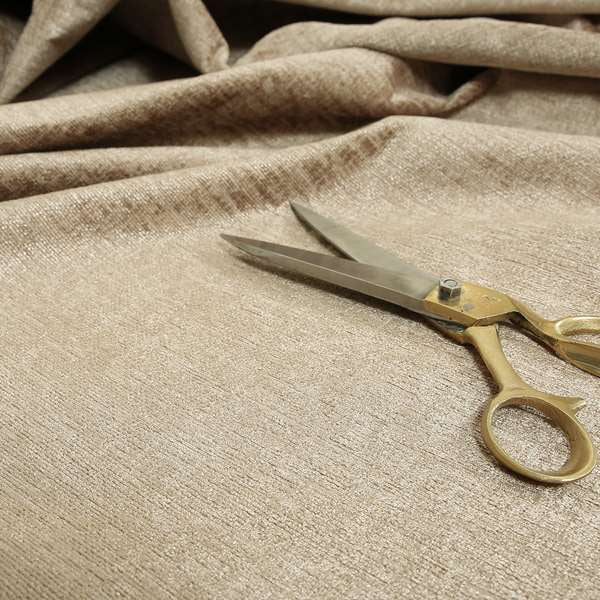 Otley Softy Shiny Chenille Upholstery Furnishing Fabric In Original Mink Colour - Made To Measure Curtains