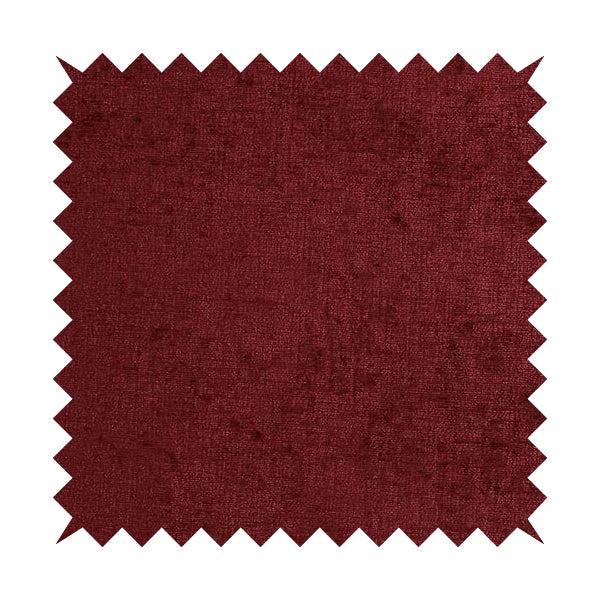 Otley Softy Shiny Chenille Upholstery Furnishing Fabric In Burgundy Red Colour - Roman Blinds