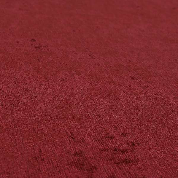 Otley Softy Shiny Chenille Upholstery Furnishing Fabric In Burgundy Red Colour - Made To Measure Curtains