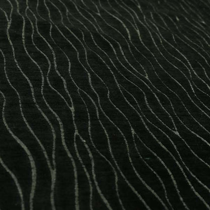 Black Colour With Silver Shine Pattern Chenille Material Upholstery Fabric PJU090216-19