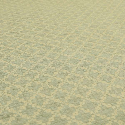 Small Signs Pattern In Duck Egg Green Colour Chenille Furnishing Fabric PJU100216-60