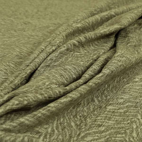 Semi Plain Abstract Design In Brown Colour Soft Chenille Upholstery Fabric PJU100216-74