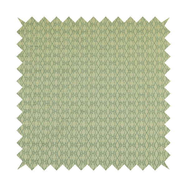 Small Geometric Pattern Duck Egg Blue Colour Chenille Furnishing Fabric PJU100216-86