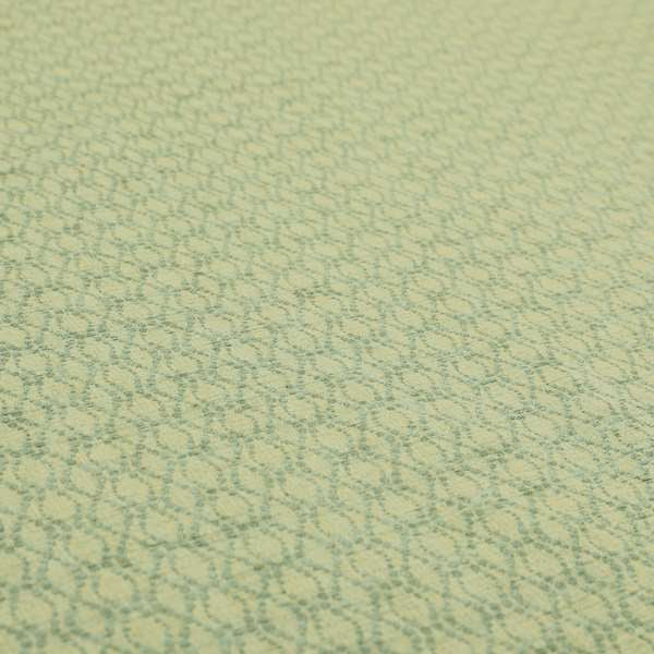 Small Geometric Pattern Duck Egg Blue Colour Chenille Furnishing Fabric PJU100216-86