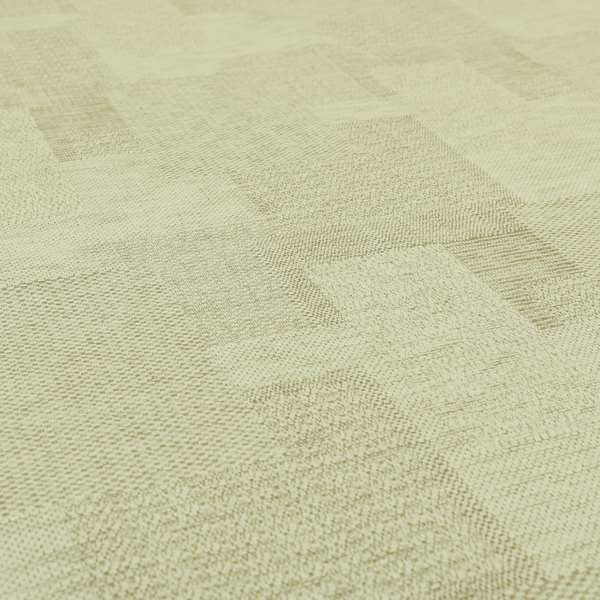 Geometric Pattern Beige Colour Chenille Upholstery Fabrics PSS011015-32