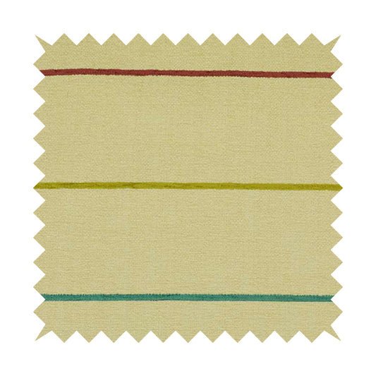 Striped Pattern Natural Colours Chenille Upholstery Fabrics PSS011015-63