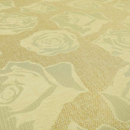 Floral Designer Gold Beige Weaved Upholstery Fabric PSS130715-45