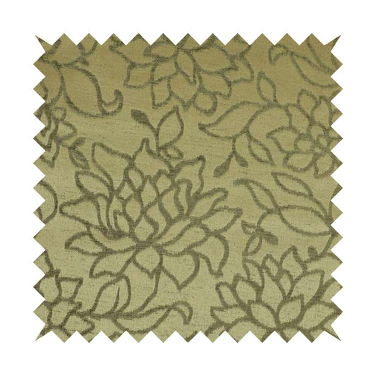 Floral Overall Design Pattern Gold Upholstery Material Fabric PSS150215-29