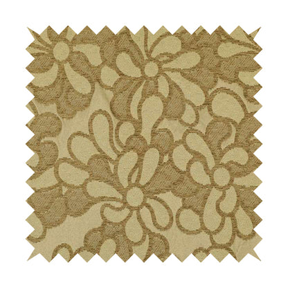 Flower Patterns New Fawn Brown Beige Patterned Fabric Curtain Covers Upholstery Material PSS301215-72