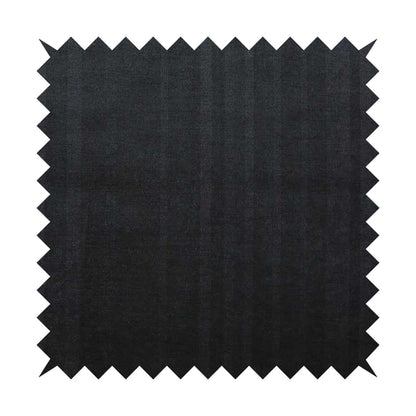 Pandora Vertical Stripes Pattern Soft Chenille Like Velvet Fabric Black Shade Colour