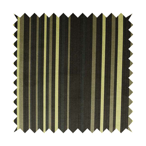 Pandora Vertical Stripes Pattern Soft Chenille Like Velvet Fabric Lime Green Shade Colour - Roman Blinds