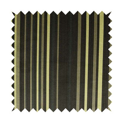 Pandora Vertical Stripes Pattern Soft Chenille Like Velvet Fabric Lime Green Shade Colour