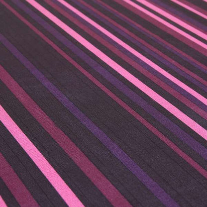 Pandora Vertical Stripes Pattern Soft Chenille Like Velvet Fabric Pink Shade Colour - Roman Blinds