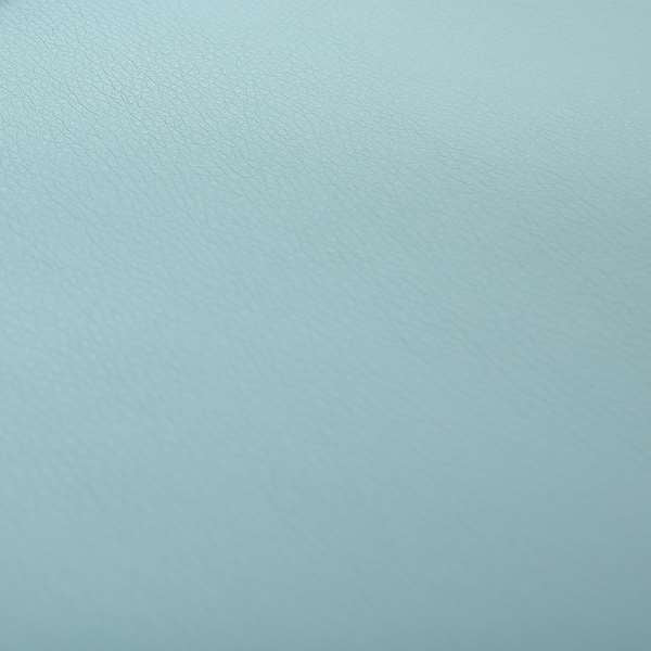 Paris Soft Sky Light Blue Faux Leather PU Grain Finish Look