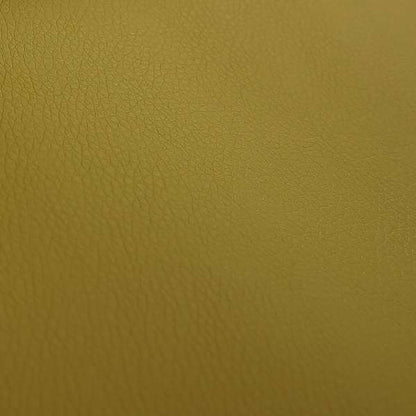 Paris Soft Zest Yellow Faux Leather PU Grain Finish Look