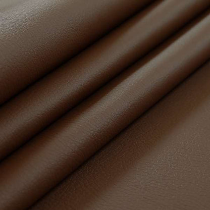 Paris Chestnut Brown Soft Faux Leather PU Grain Finish Look