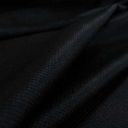 Patricia Soft Like Velvet Chenille Upholstery Fabric Black Colour - Roman Blinds