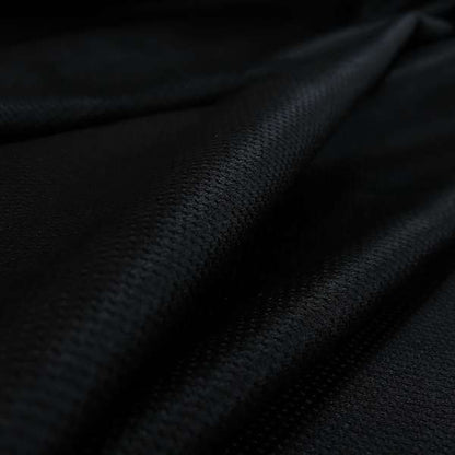 Patricia Soft Like Velvet Chenille Upholstery Fabric Black Colour - Handmade Cushions