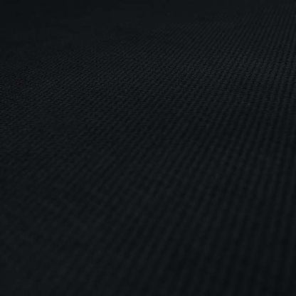 Patricia Soft Like Velvet Chenille Upholstery Fabric Black Colour - Made To Measure Curtains