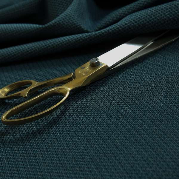 Patricia Soft Like Velvet Chenille Upholstery Fabric Blue Colour - Made To Measure Curtains