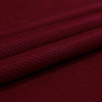 Patricia Soft Like Velvet Chenille Upholstery Fabric Red Colour - Made To Measure Curtains