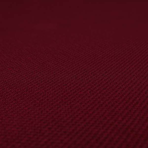 Patricia Soft Like Velvet Chenille Upholstery Fabric Red Colour - Made To Measure Curtains