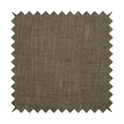 Perth Hopsack Textured Chenille Upholstery Fabric Caramel Brown Colour - Handmade Cushions