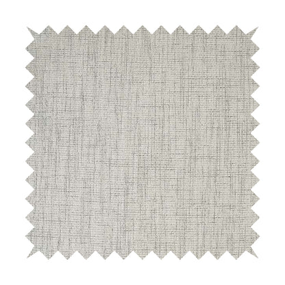 Perth Hopsack Textured Chenille Upholstery Fabric Silver Colour - Roman Blinds