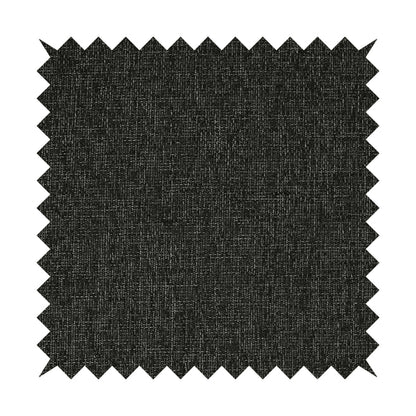 Perth Hopsack Textured Chenille Upholstery Fabric Charcoal Grey Colour - Roman Blinds