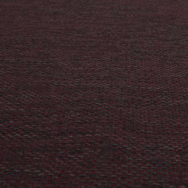 Perth Hopsack Textured Chenille Upholstery Fabric Burgundy Colour - Roman Blinds