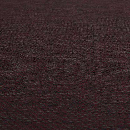 Perth Hopsack Textured Chenille Upholstery Fabric Burgundy Colour - Roman Blinds