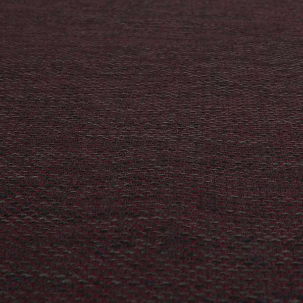 Perth Hopsack Textured Chenille Upholstery Fabric Burgundy Colour - Handmade Cushions