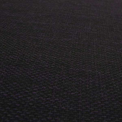 Perth Hopsack Textured Chenille Upholstery Fabric Purple Colour