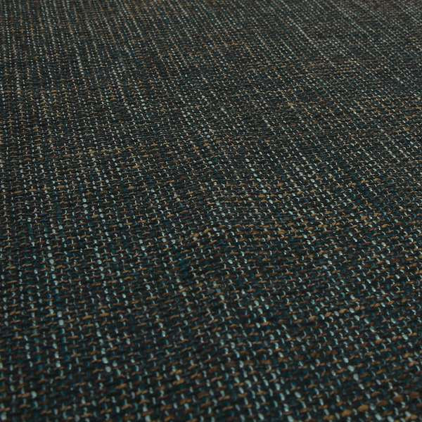 Perth Hopsack Textured Chenille Upholstery Fabric Blue Colour